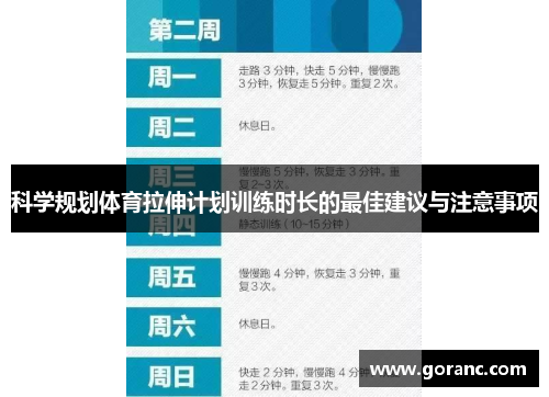 科学规划体育拉伸计划训练时长的最佳建议与注意事项